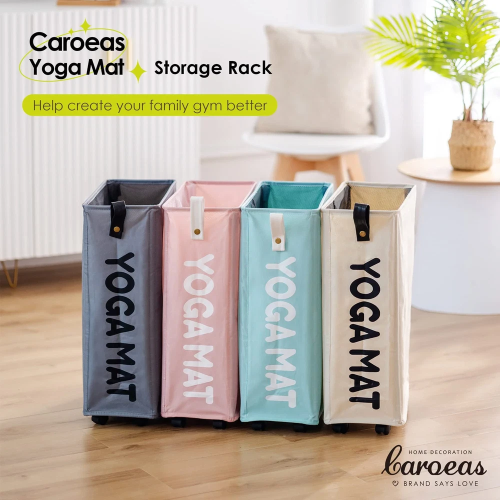 22-Inch Large Yoga Mat Storage Rack for Home Gym Equipment Organization