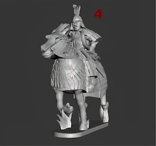 15mm Khitan Armoured Archer Armoured Horse (TGM-7 resin) Ten Kingdom Miniatures - Picture 3 of 4