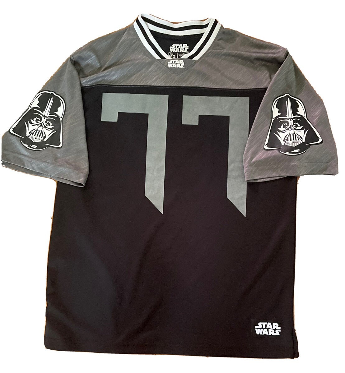 Star Wars Darth Vader #77 Adult Medium Black & Gray Football