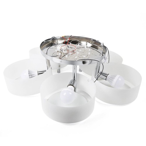 Lampadario moderno RGB LED cristallo luce soggiorno plafoniera + telecomando - Foto 4 di 12
