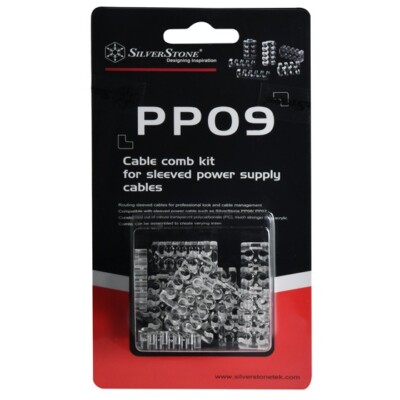 Silverstone SST-PP09 Kabelkammset Cable Comp Kit Transparent