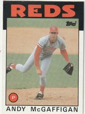 FREE SHIPPING-MINT-1986 Topps #133 Andy McGaffigan Reds PLUS BONUS CARDS