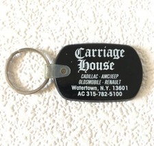 Vintage Dealer Keychain Carriage House Key Fob Ring Cad Amcjeep Olds Renault Ny
