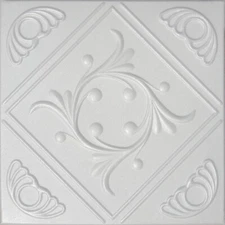 Ceiling Tiles, Glue Up, DIY, Decorative Styrofoam, ANET 20" x 20" White