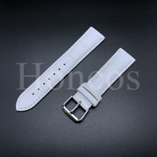 22MM Genuine Leather Watch Strap Fits The Blancpain X Swatch Antarctic Ocean WHT