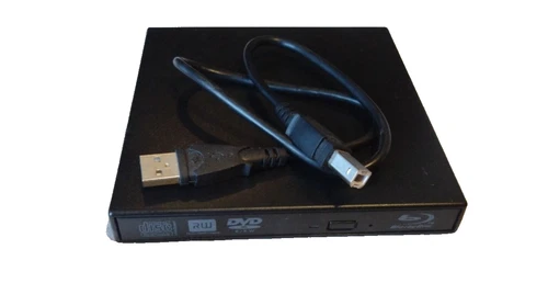 USB Blu-ray DVD CD Player External Portable Optical Drive Video Audio Disc