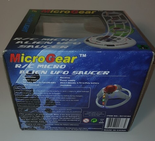 Micro Gear R/C Micro Alien UFO Saucer New In Box Flies Up and Down w/LED lights - Picture 3 of 5