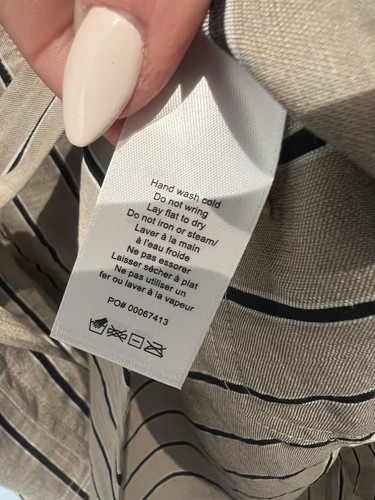 Abito Rag & Bone Roxanne Minidress Tanstripe Donna Medium Nuovo senza etichette - Foto 9 di 9