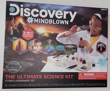 Discovery MINDBLOWN The Ultimate Science Kit NIB 17 Piece Experiment For Kids 8