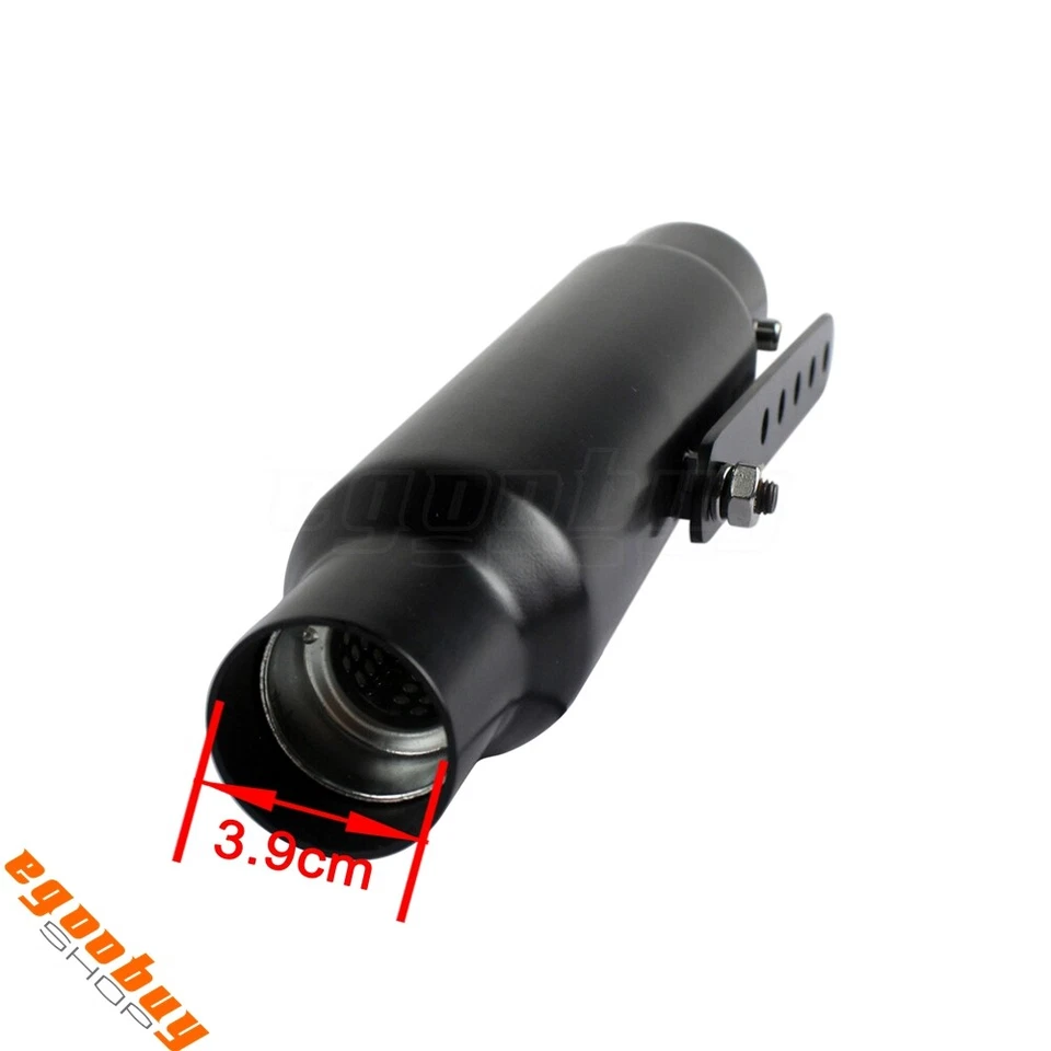 Tubo silenciador silenciador escape corto deslizable 12"" para motocicleta Harley Honda Foto 4 de 4