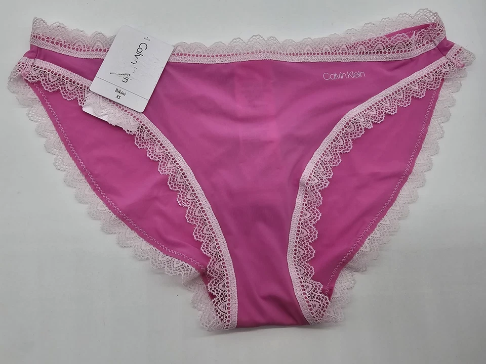 Calvin Klein Mujer Tanga Bragas Talla XS Bikini Panty Lote de 3 Ropa Interior Foto 2 de 4