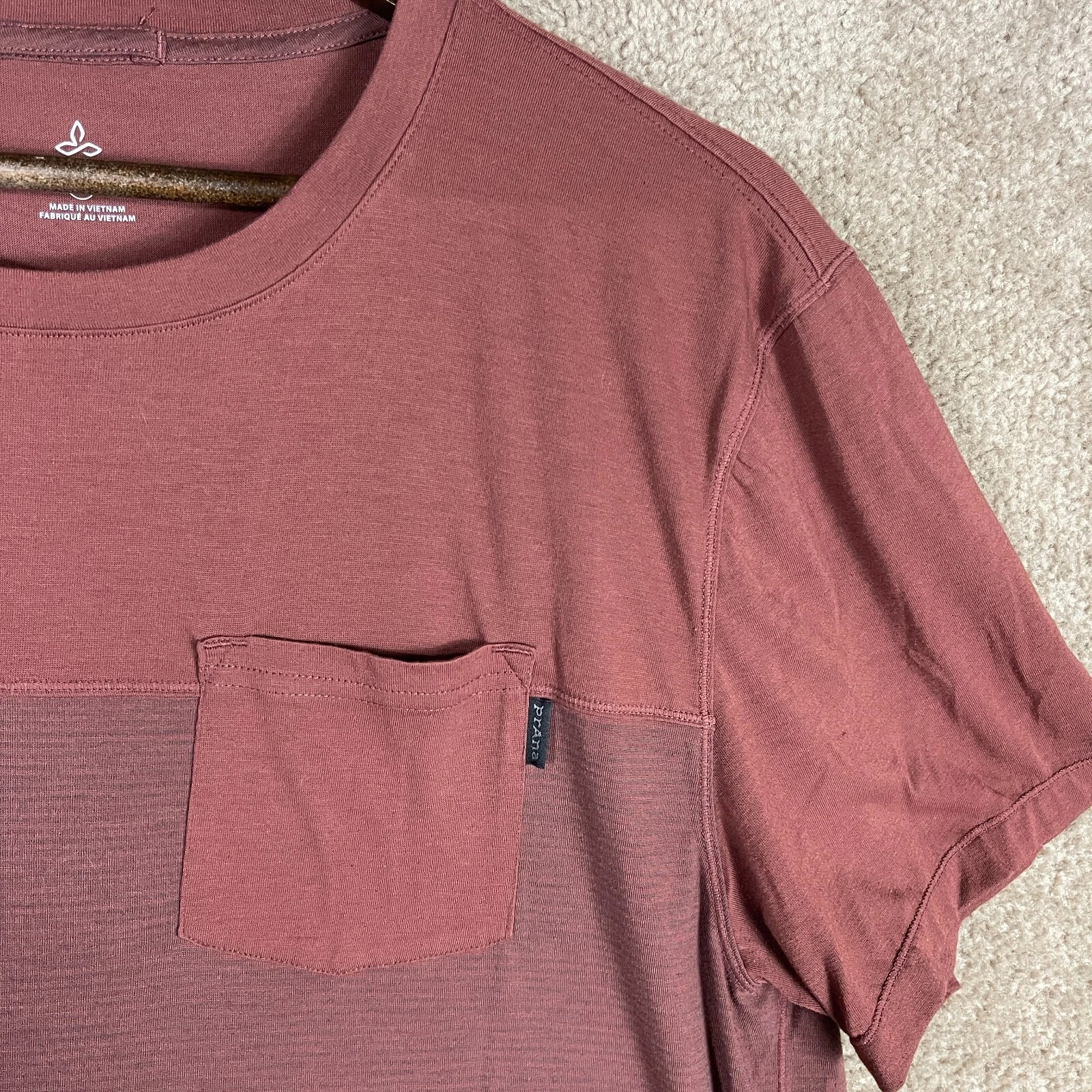 prana milo short sleeve performance breathe workout shirt
