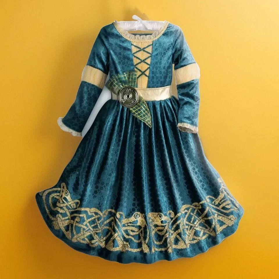 NUEVO CON ETIQUETAS Disney Parks Princesa Mérida Valiente Disfraz y Varita Iluminada 2 piezas Niños Talla 9/10 Foto 2 de 4