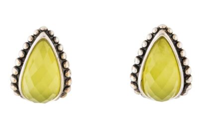 LAGOS MAYA CAVIAR SERPENTINE HALF HOOP EARRINGS STERLING SILVER RARE BNWT $595
