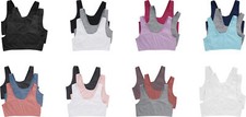 Hanes Women's ComfortFlex Scoopneck Crop Bralette 3 Pack