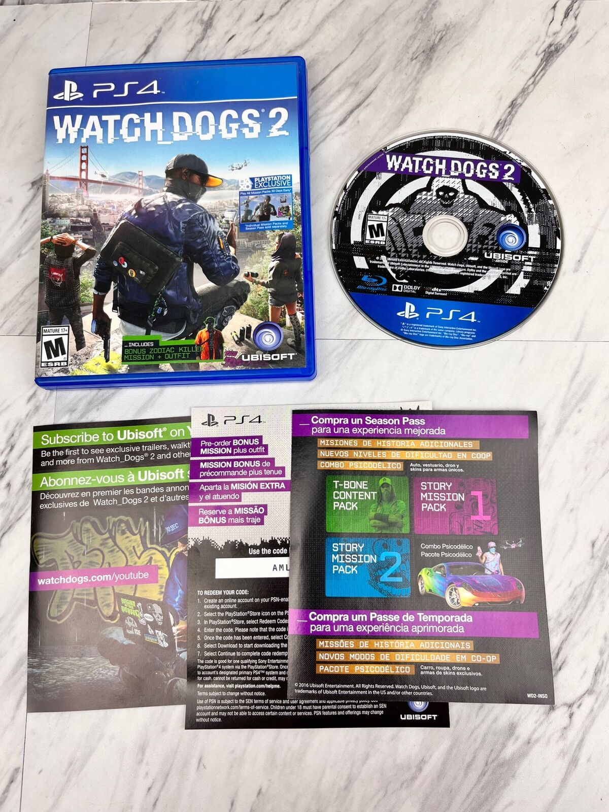 sennep fødselsdag Saga Watch Dogs 2 (PlayStation 4, PS4) | eBay