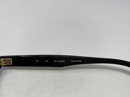 Jai Kudo London (8403) ALDGATE P01 48-19-145 Black/Gold Eyeglasses Frame EH78 - Picture 6 of 8