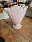 Rare Fenton Pastle Pink/Rose Milk Glass Daisy Vase.