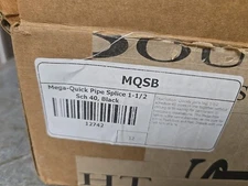 12 Qty Light Source MQSB Mega-Quick Pipe Splice 1-1/2" Sch 40 Pipe Black 12742