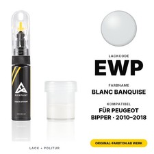 Lackstift F&uuml;r Peugeot Bipper EWP Blanc Banquise Kit Profi Steinschlag Stift