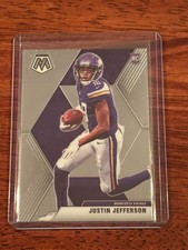Justin Jefferson 2020 Mosaic Rookie Rc Card #209 Minnesota Vikings. rookie card picture