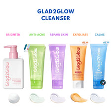 GLAD2GLOW Face Wash All Series Brighten Moist...