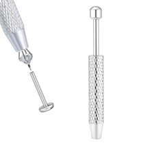 Uni-J Piercing Taper Ball Grabber Tool for Changing 12/14/16/18G, Silver