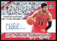 2019-20 Donruss Optic Fast Break Signatures Chandler Hutchison Auto Chicago