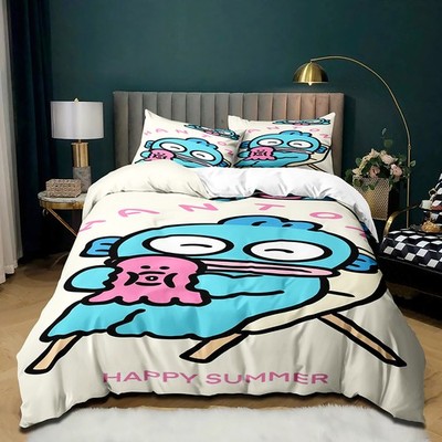 05 Cartoon Hangyodon Bettwäsche Set Kissenbezüge80x80 Anpassbar Bettbezug135x200