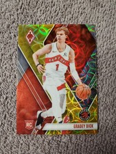 2023-24 Panini Phoenix  International Gradey Dick  /10 Gold RC Toronto Raptors