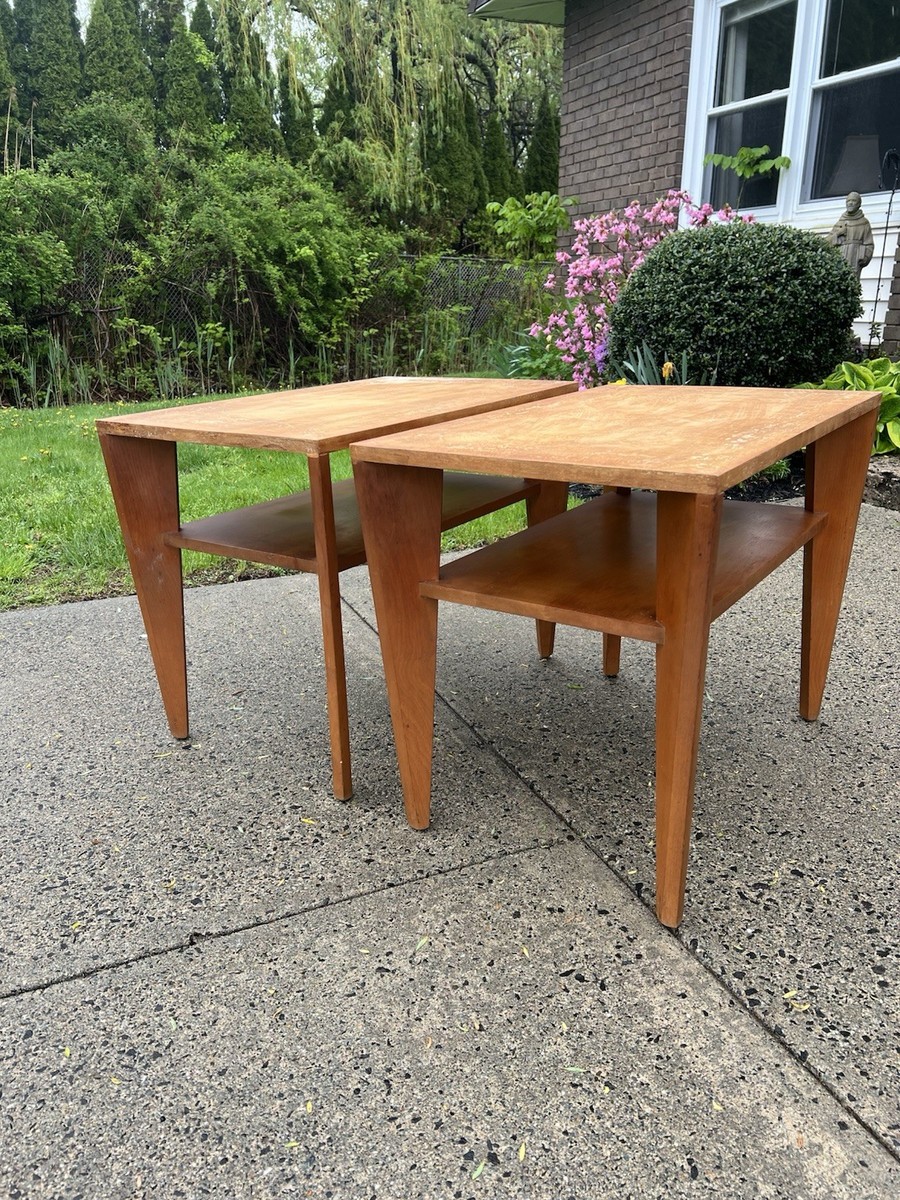 Conant Ball End Tables/Side Tables Pair | eBay