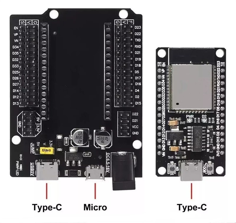 USB Type-C ESP32 Development Board CH340C WiFi + Bluetooth Expansion Board