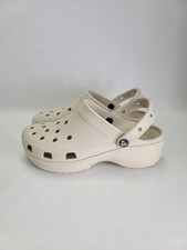 Crocs Womens Size 9 Ivory Cream Classic Platf...