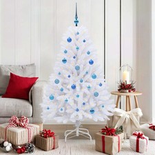 K&uuml;nstlicher klappbarer Weihnachtsbaum mit St&auml;nder PVC und Stahl Baum vidaXL