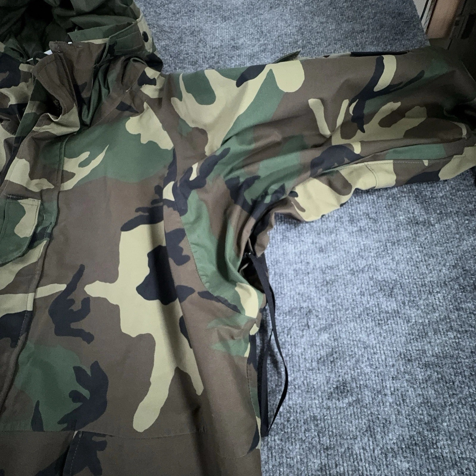 US Military ECWCS Gen 1 Woodland Camo Cold Weather Parka Jacket Pants Set Large - product detail image 5