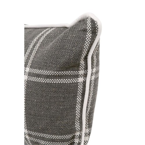 Maklaine Transitional 13x34" Lumbar Pillows in Gray (Set of 2) - Picture 4 of 4