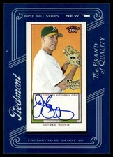 2009 Topps T206 Framed Mini Auto Josh Outman Rookie Auto Oakland Athletics