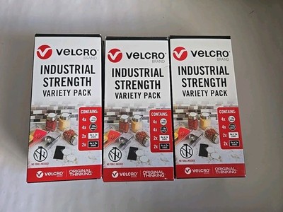 VELCRO Brand Industrial Strength Variety Pack Peel & Stick Circles & Strips x3
