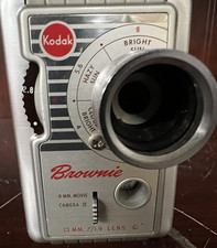 Kodak Brownie 8mm Movie Camera II Vintage 1950s Cine Camera 13mm f/1.9