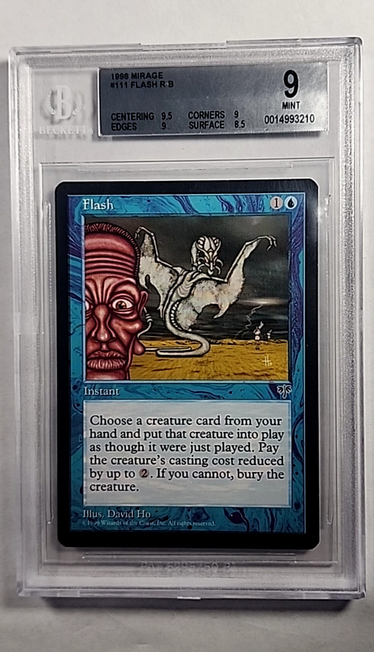 1996 MTG Magic The Gathering Mirage Flash Blue Rare BGS 9 *Only 2 Graded Higher*