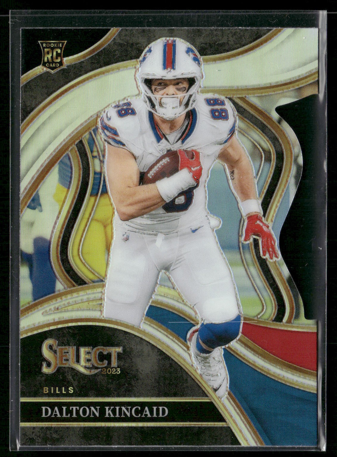 Dalton Kincaid 2023 Select #281 Black/Red Prizm Die Cut Rookie Buffalo Bills