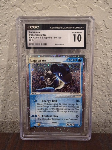 Lapras ex graded CGC 10 for sale on eBay