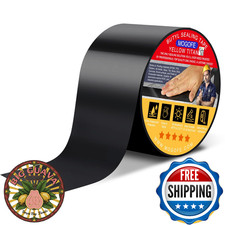 MOGOFE RV Roof Sealant Tape Black 2in x 50ft Waterproof UV-Resistant Repair