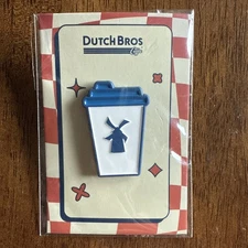 Dutch Bros CHAINFEST Exclusive Classic Cup Coffee Enamel Pin New In Package RARE