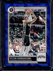 2023-24 Panini Hoops Premium Stock Victor Wembanyama RC Blue Ice Prizm #/99