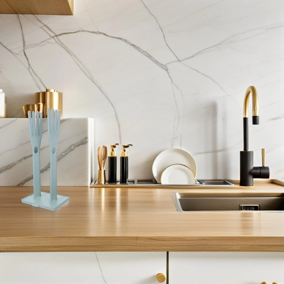 1pc Multifunktionale Abflussablage Gummihandschuhe Halter Geschirrtuchhalter - Bild 4 von 4