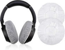 BBTO 100 Pieces Headphone Ear Covers Disposable Earphone Sanitary Non-Woven