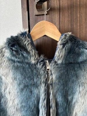 supreme Faux fur Reversible Hooded jacket size L | eBay