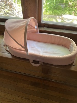 Lulyboo Bassinet To Go PLUS Indoor/Outdoor Baby Play Lounge  -  Blush