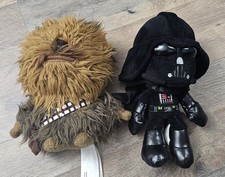 Disney Star Wars Darth Vadar And Chewbacca Plush Mattel Chewbacca Lot Of 2